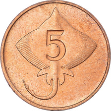 Coin, Iceland, 5 Aurar, 1981, AU(55-58), Bronze, KM:24