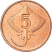 Coin, Iceland, 5 Aurar, 1981, AU(55-58), Bronze, KM:24