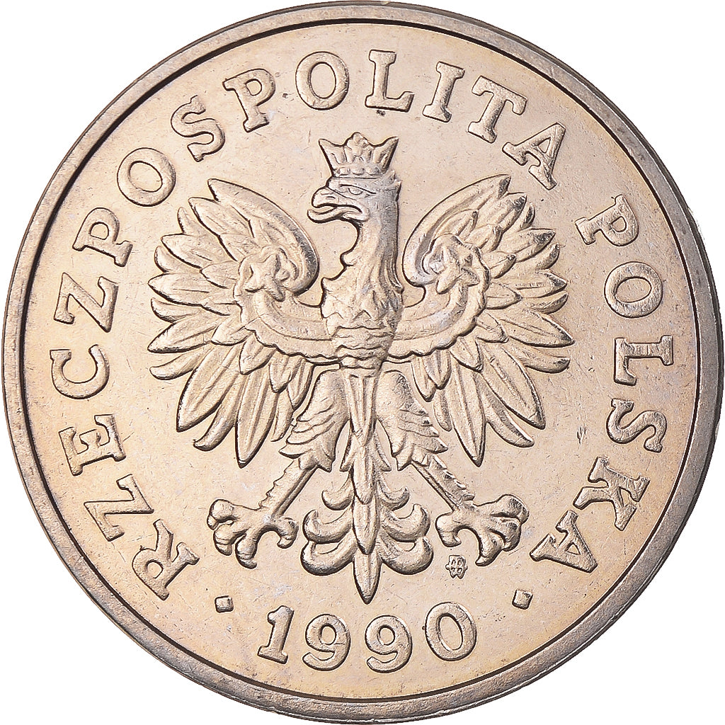 Moneta, Polonia, 50 Zlotych, 1990, Warsaw, SPL-, Rame-nichel, KM:216