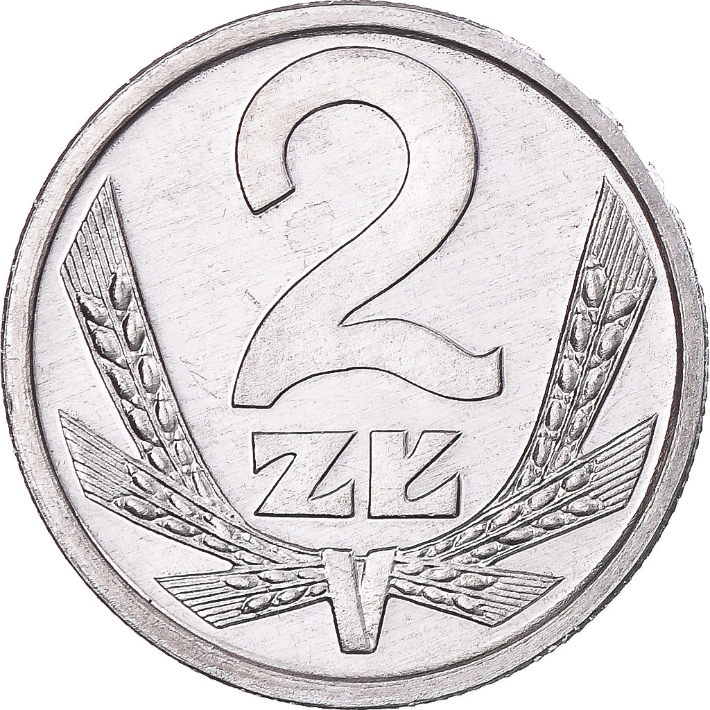 Moneta, Polonia, 2 Zlote, 1990, Warsaw, FDC, Alluminio, KM:80.3