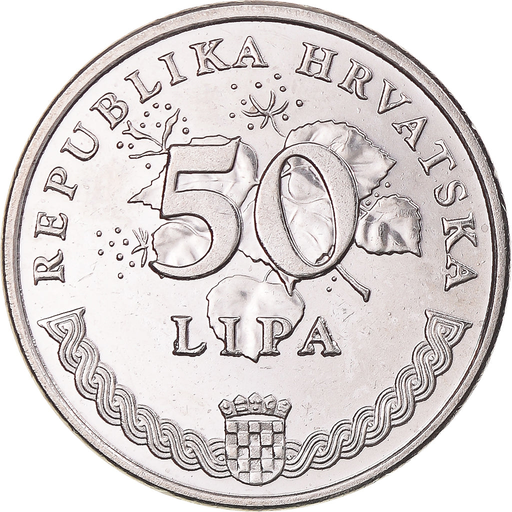 Coin, Croatia, 50 Lipa, 2003, MS(63), Nickel plated steel, KM:8
