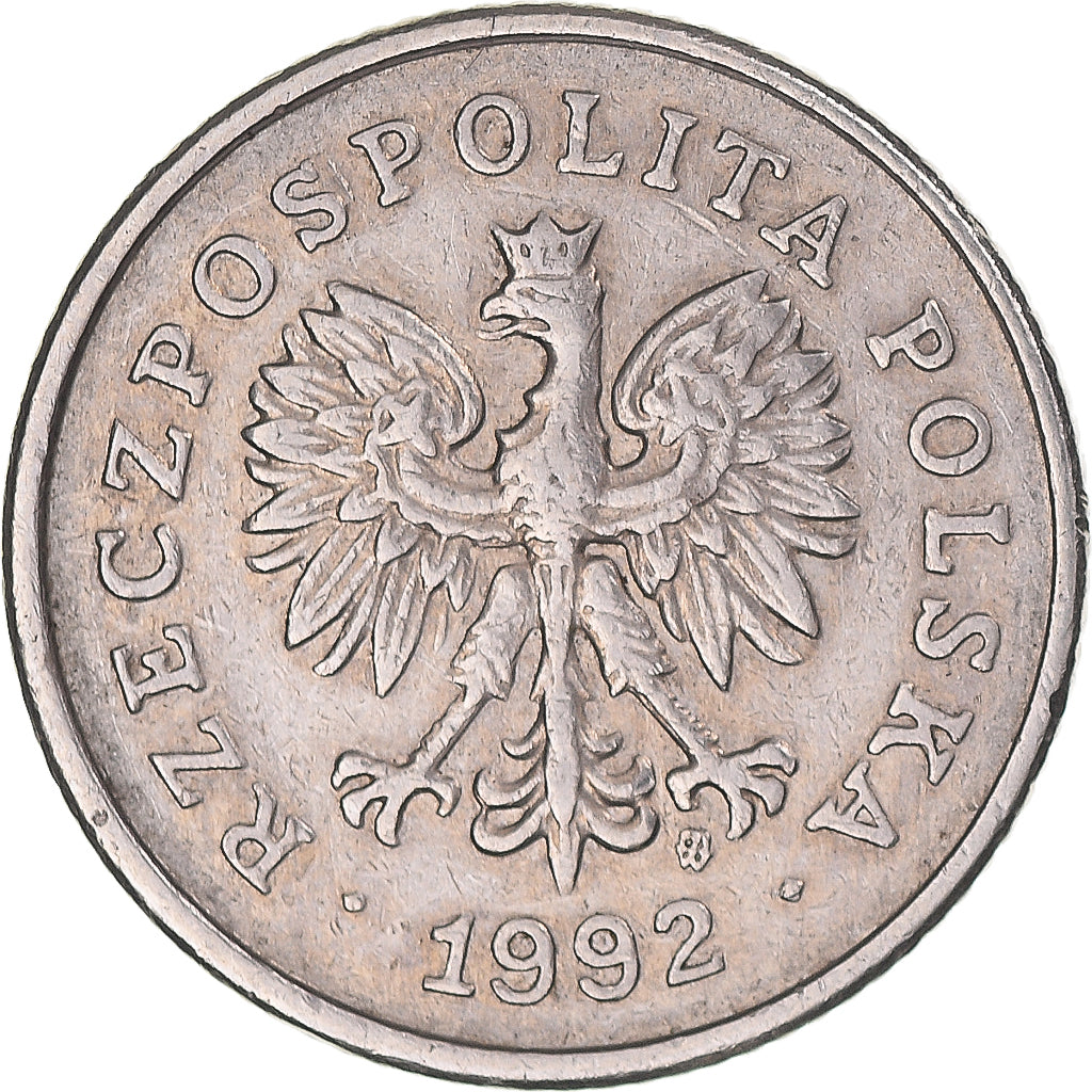 Moneta, Polonia, 50 Groszy, 1992, Warsaw, BB, Rame-nichel, KM:281