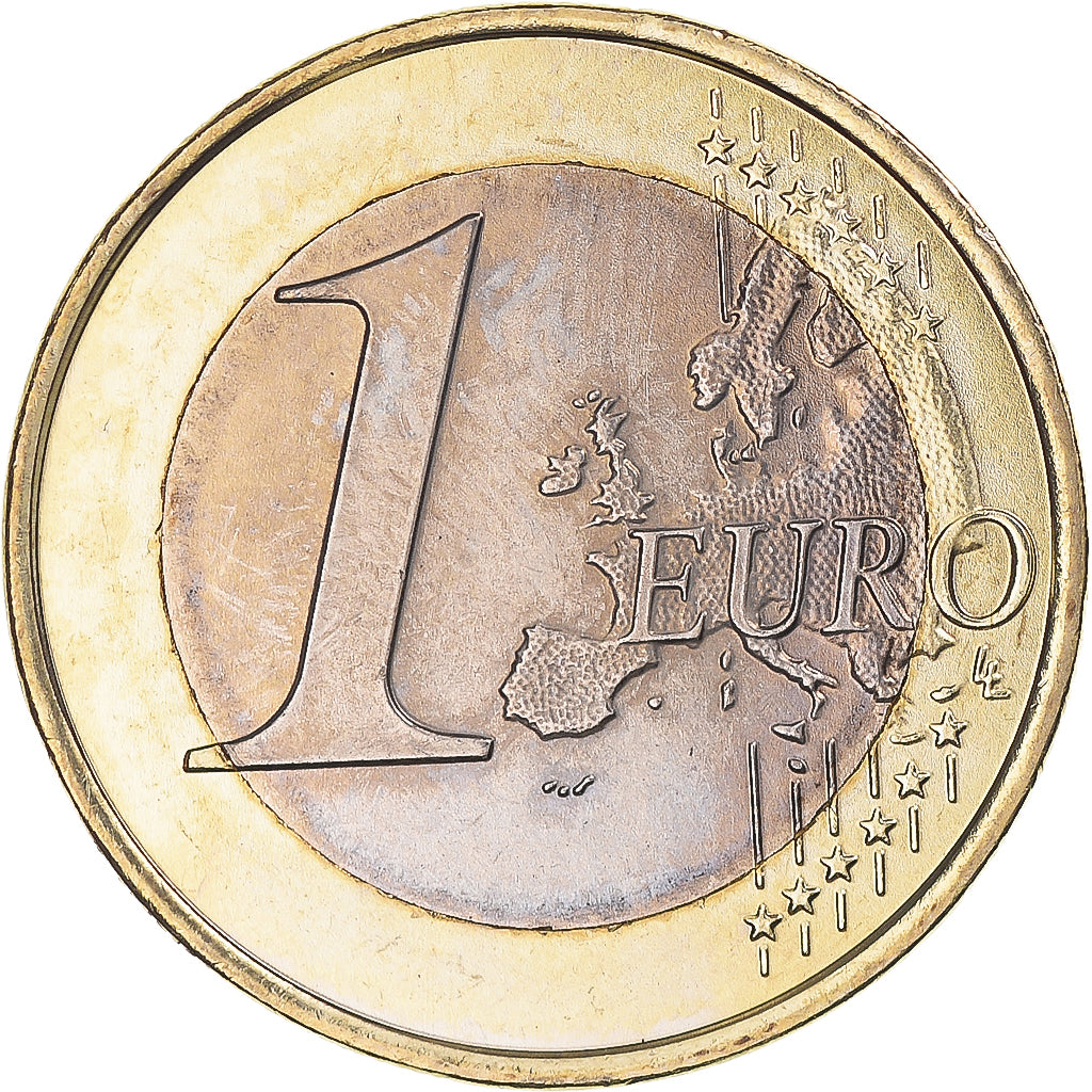 Malta, 1 Euro, Maltese cross, 2008, MS(64), Bi-Metallic