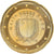 Malta, 20 Euro Cent, 2008, Paris, gold-plated coin, UNC-, Tin, KM:129
