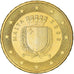 Malta, 10 Euro Cent, 2008, Paris, EF(40-45), Latão, KM:128