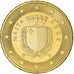 Malta, 10 Euro Cent, 2008, Paris, EF(40-45), Brass, KM:128