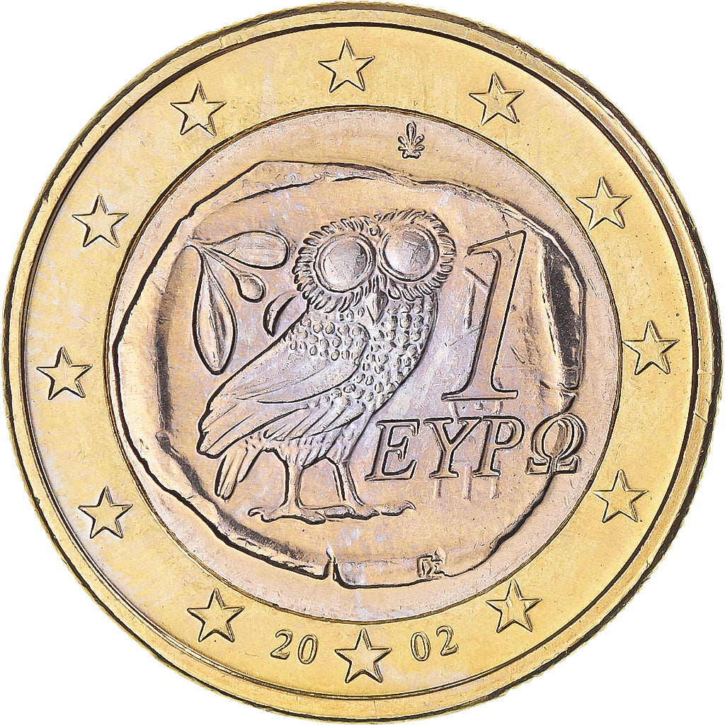 Greece, Euro, 2002, Athens, MS(65-70), Bi-Metallic, KM:187