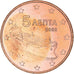 Greece, 5 Euro Cent, 2002, Athens, EF(40-45), Copper Plated Steel, KM:183