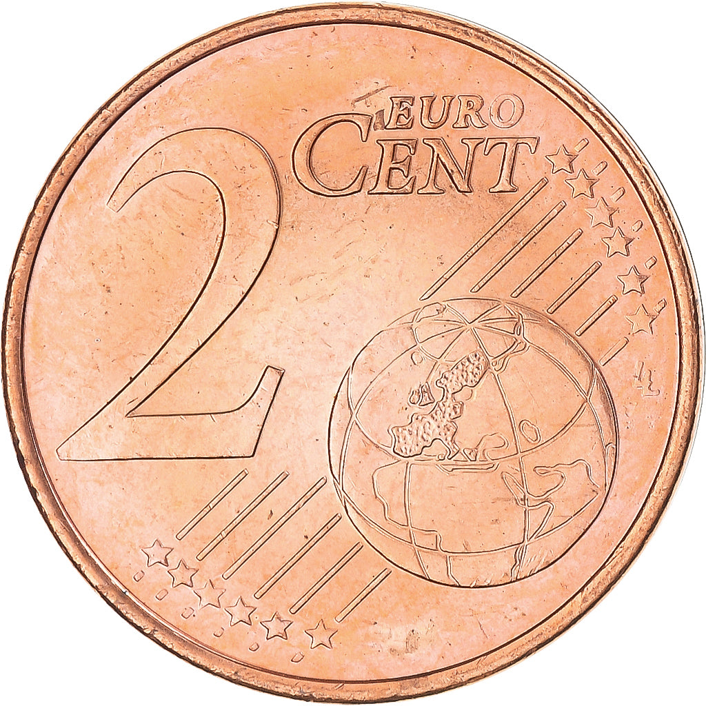 Griechenland, 2 Euro Cent, 2004, Athens, STGL, Copper Plated Steel, KM:182