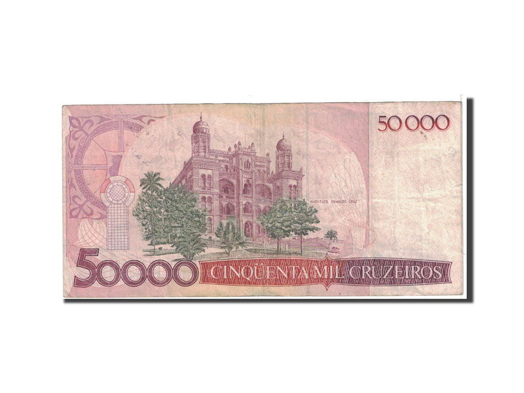Brazil, 50,000 Cruzeiros, 1984, KM:204a, VF(20-25)