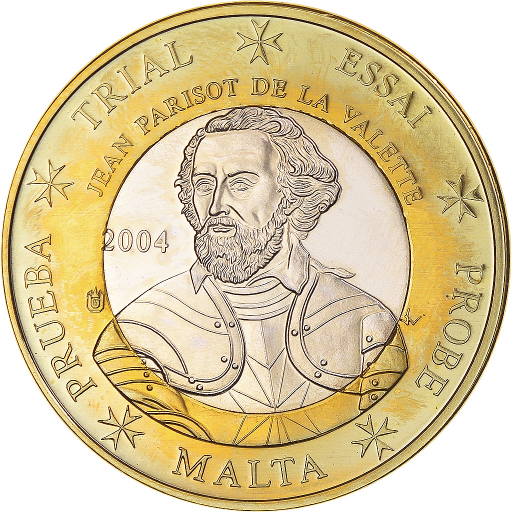 Malta, Euro, Essai-Trial, 2004, UNZ+, Bi-Metallic