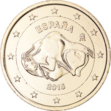 Spain, 2 Euro, 2015, gold-plated coin, MS(63), Bi-Metallic, KM:New