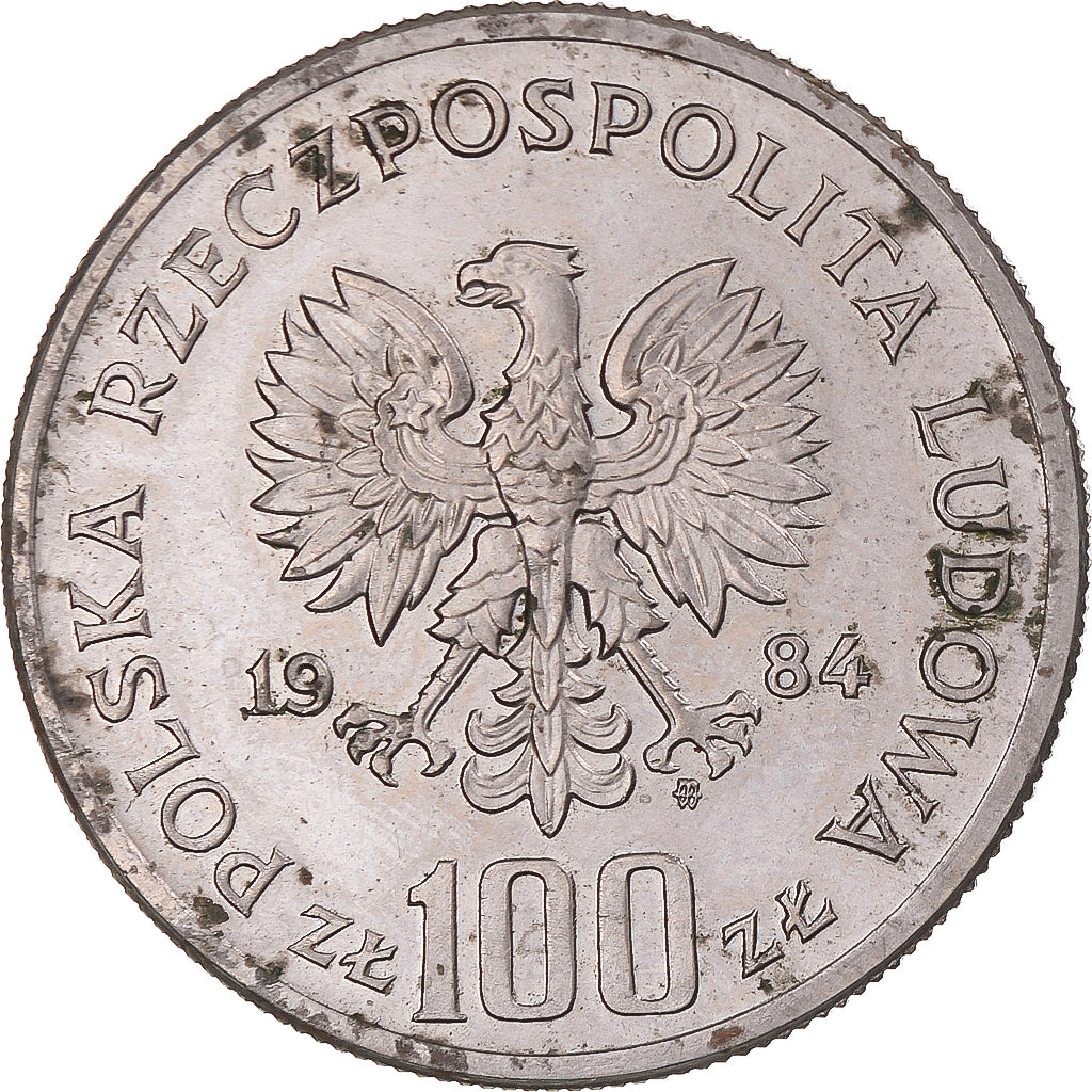Moneta, Polonia, 100 Zlotych, 1984, Warsaw, BB, Rame-nichel, KM:151