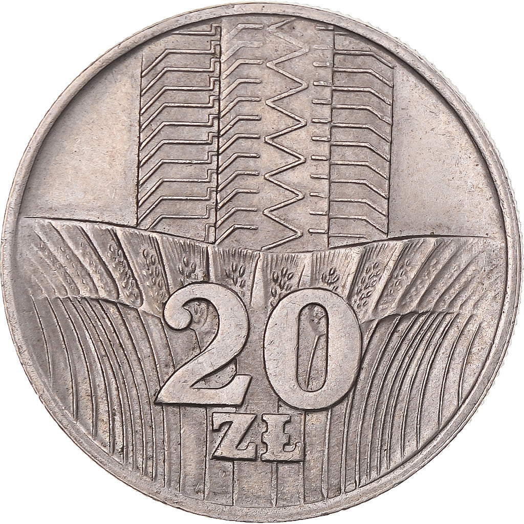 Moneta, Polonia, 20 Zlotych, 1973, SPL-, Rame-nichel, KM:67