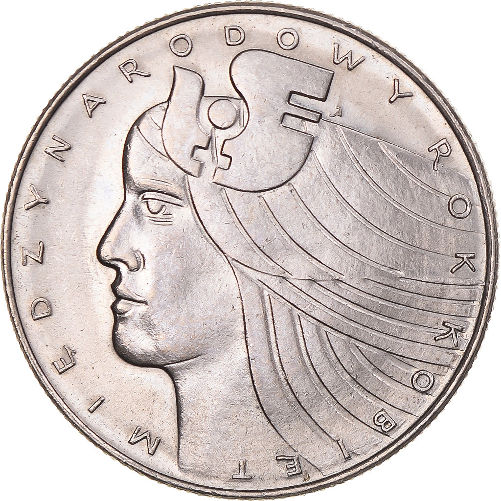 Moneta, Polonia, 20 Zlotych, 1975, Warsaw, BB+, Rame-nichel, KM:75