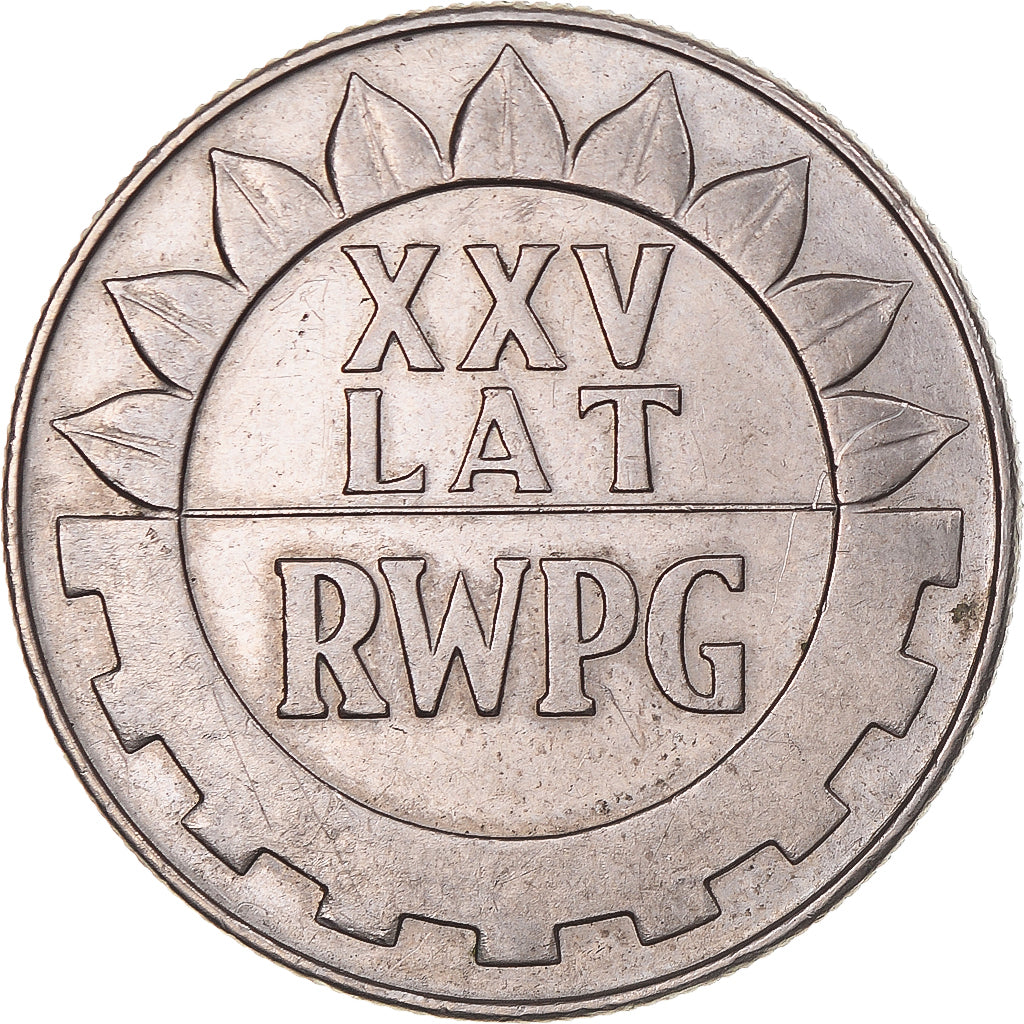 Moneta, Polonia, 20 Zlotych, 1974, Warsaw, BB, Rame-nichel, KM:70