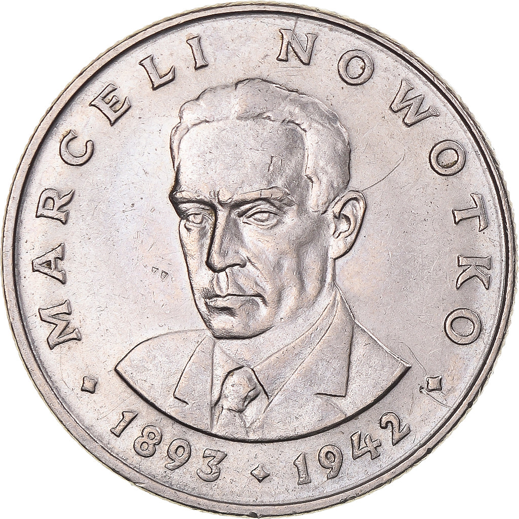 Moneta, Polonia, 20 Zlotych, 1974, Warsaw, BB+, Rame-nichel, KM:67