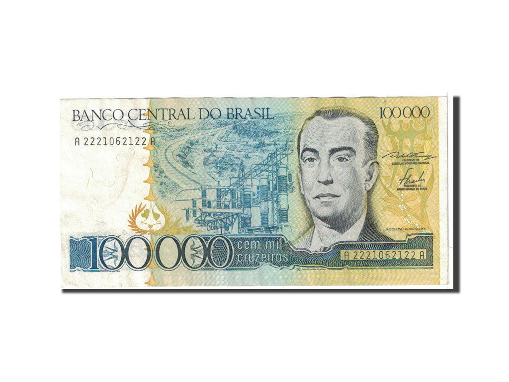 Brazil, 100,000 Cruzeiros, 1985, KM:205a, EF(40-45)