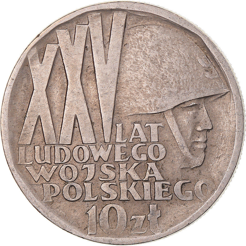 Munten, Polen, 10 Zlotych, 1968, Warsaw, ZF, Cupro-nikkel, KM:60