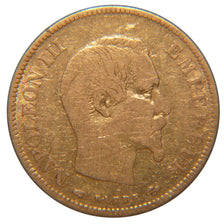 FRANCE, Napoléon III, 10 Francs, 1857, Paris, KM #784.3, VF(30-35), Gold, Gadour