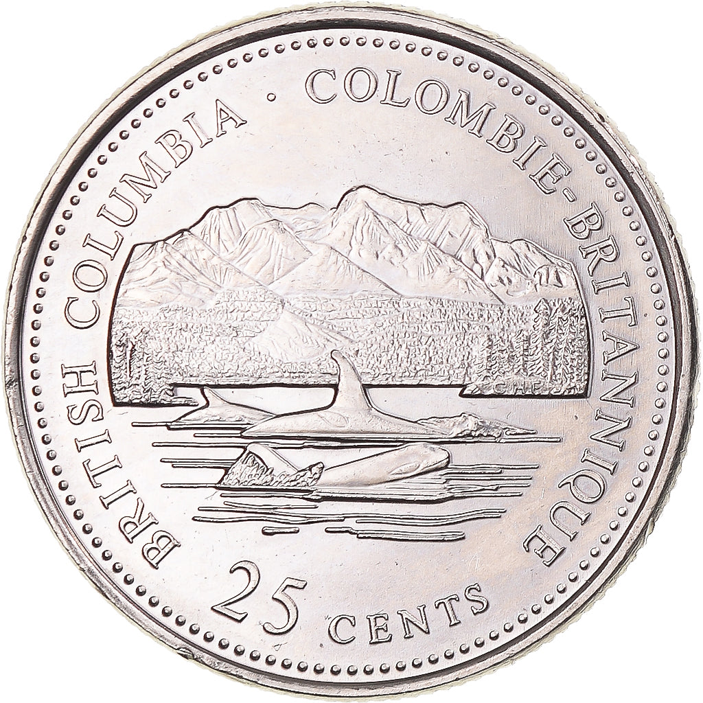 Moneta, Canada, Elizabeth II, 25 Cents, 1992, Royal Canadian Mint, Ottawa