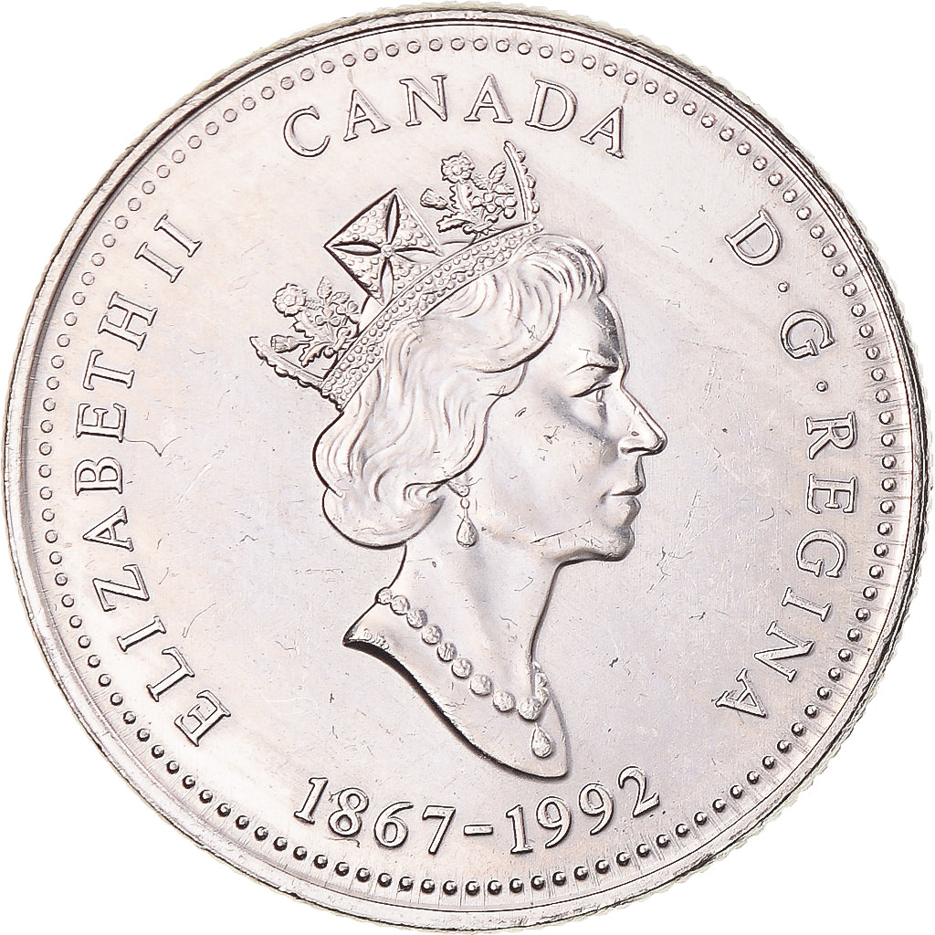 Monnaie, Canada, Elizabeth II, New Brunswick, 25 Cents, 1992, Royal Canadian