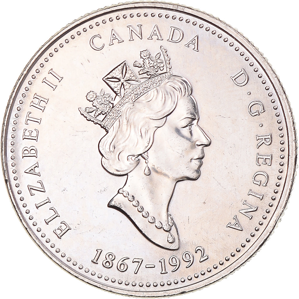 Moneta, Canada, Elizabeth II, Alberta, 25 Cents, 1992, Royal Canadian Mint