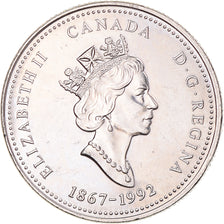 Moneta, Canada, Elizabeth II, Alberta, 25 Cents, 1992, Royal Canadian Mint