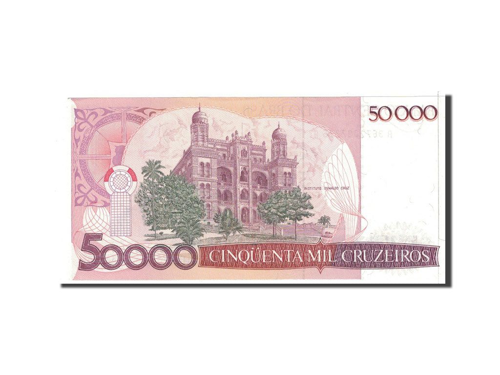Brazil, 50 Cruzados on 50,000 Cruzeiros, 1986, KM:207, UNC(65-70)