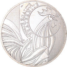 France, 10 Euro, Coq, 2015, MS(63), Silver, Gadoury:EU727
