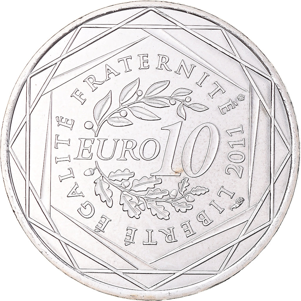 Francia, 10 Euro, 2011, Paris, Lorraine, FDC, Argento, KM:1743