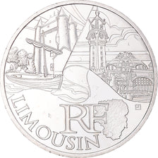 Frankrijk, 10 Euro, Limousin, 2011, Paris, FDC, Zilver, KM:1742