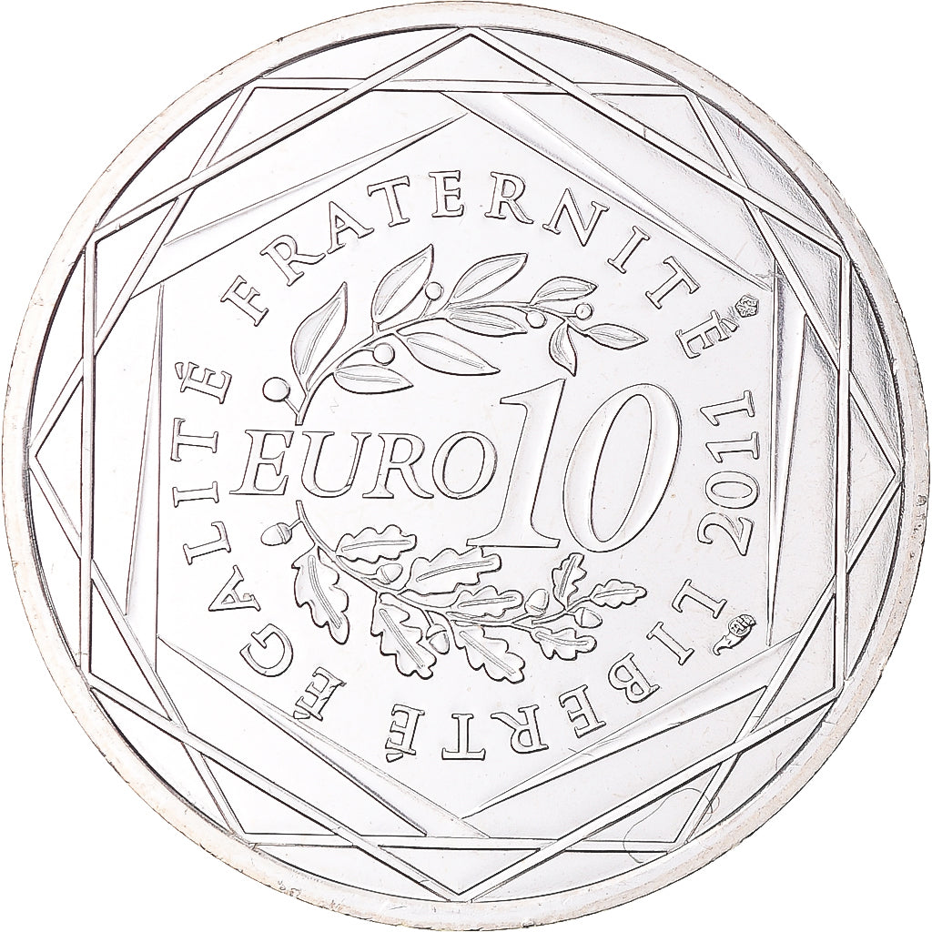 Frankrijk, 10 Euro, Limousin, 2011, Paris, FDC, Zilver, KM:1742