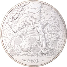 France, 10 Euro, UEFA Euro 2016, 2016, Paris, MS(64), Silver