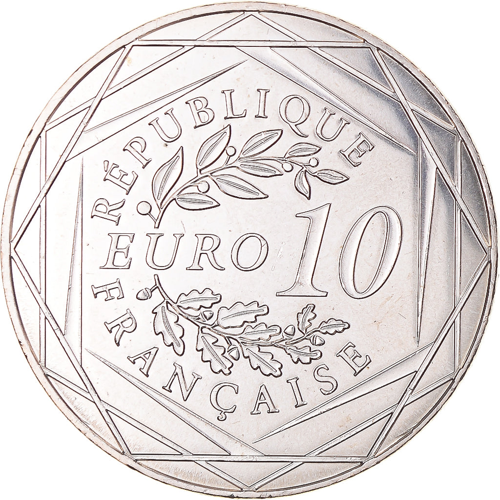 France, 10 Euro, Auguste Rodin, 2017, Paris, MS(65-70), Silver