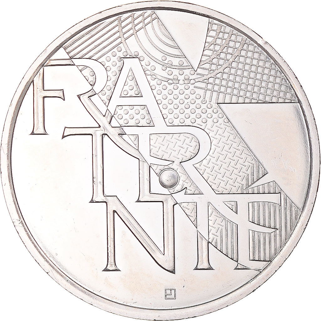 France, 5 Euros, 2013, Fraternité, MS(63), Silver, Gadoury:EU647