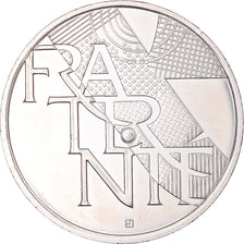 France, 5 Euros, 2013, Fraternité, MS(63), Silver, Gadoury:EU647