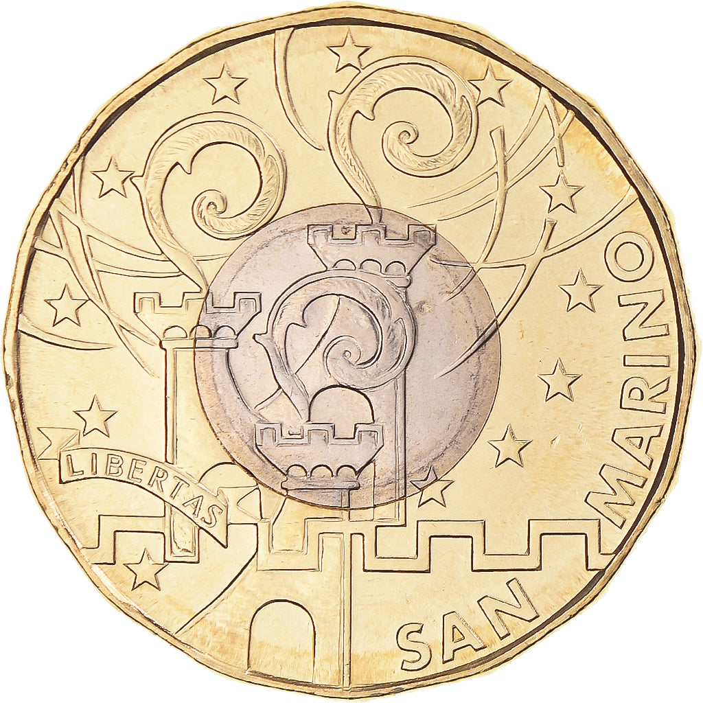 San Marino, 5 Euro, Marco Simoncelli, 2017, UNZ, Bi-Metallic