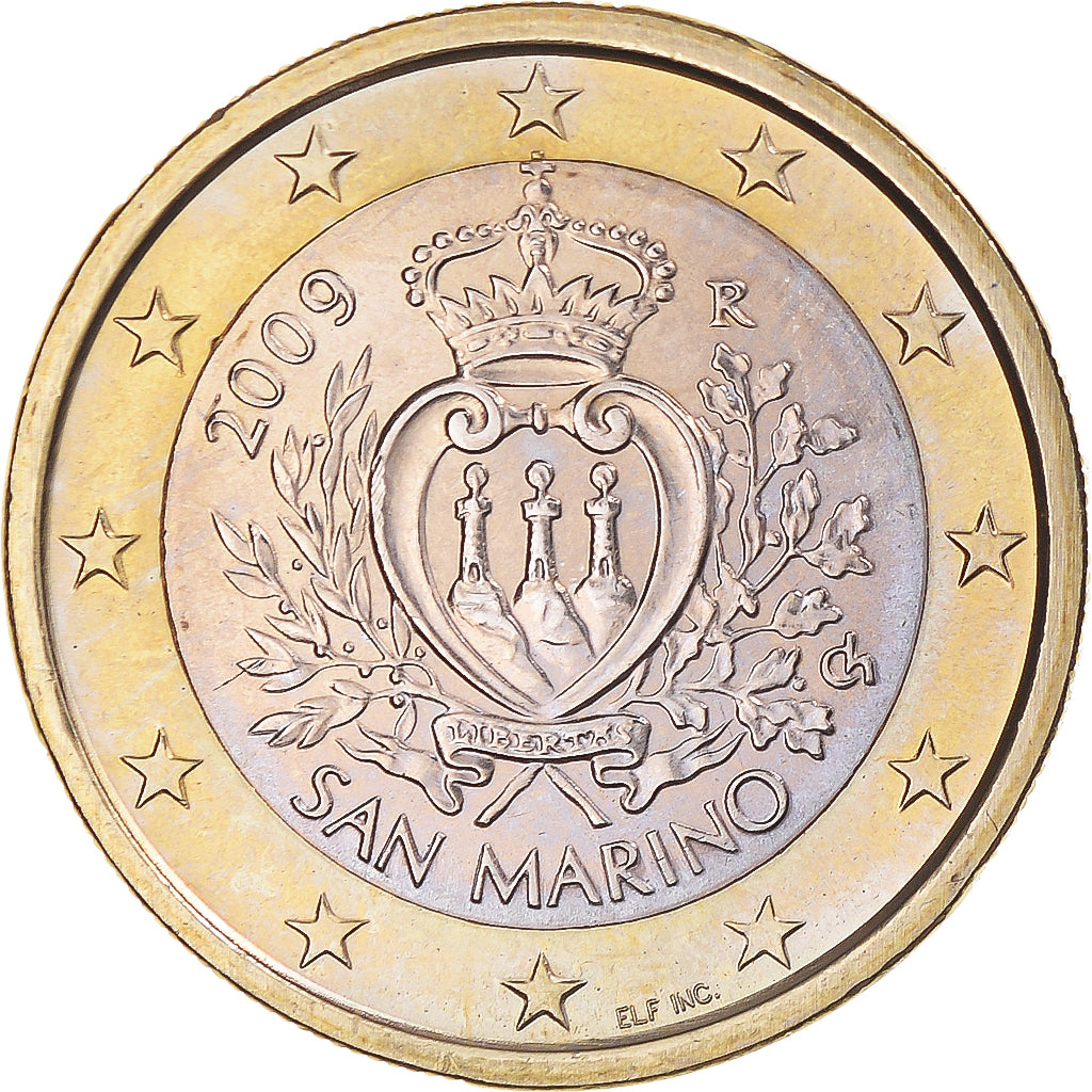 San Marino, Euro, 2009, Rome, FDC, Bi-metallico, KM:485