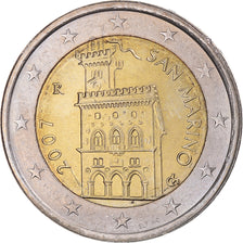 San Marino, 2 Euro, 2007, Rome, MS(63), Bi-Metallic, KM:447