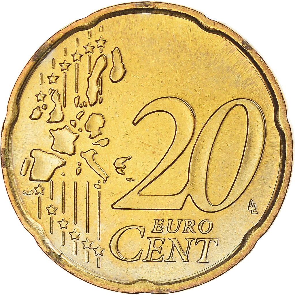 San Marino, 20 Euro Cent, 2007, Rome, SPL, Ottone, KM:444