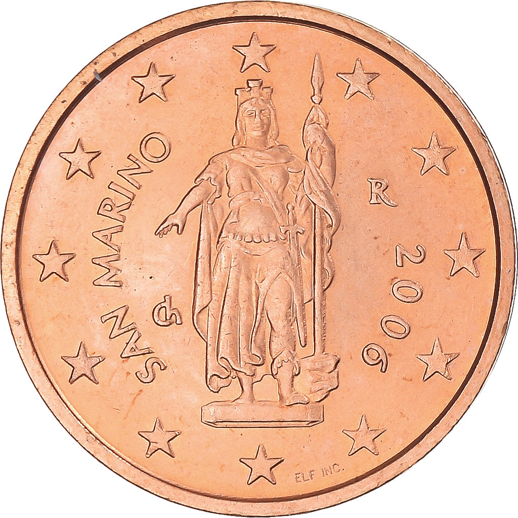San Marino, 2 Euro Cent, 2006, Rome, MS(63), Copper Plated Steel, KM:441