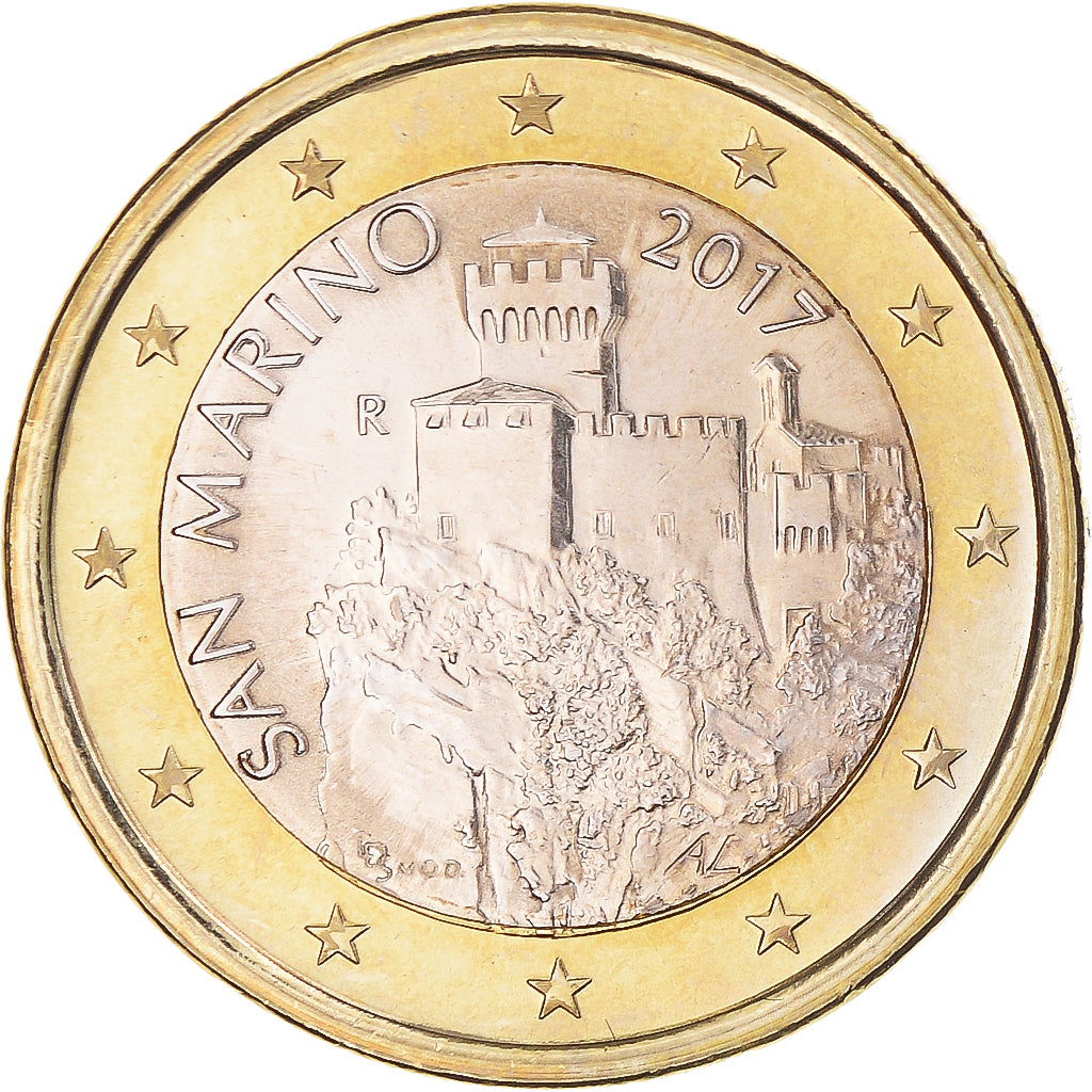 San Marino, Euro, 2017, Rome, 2nd map, FDC, Bi-Metallic, KM:561
