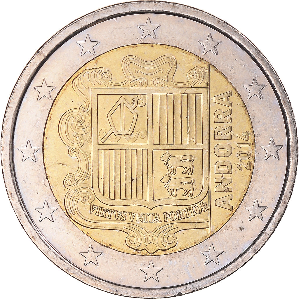 Andorra, 2 Euro, 2014, MS(63), Bi-Metallic, KM:New