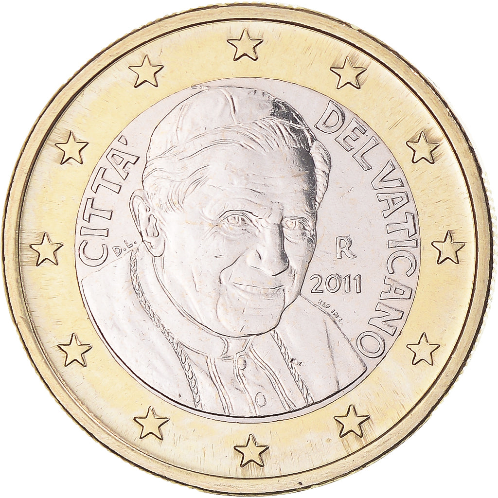 VATICAN CITY, Euro, 2011, Rome, MS(63), Bi-Metallic, KM:388