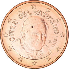 VATICAN CITY, Euro Cent, 2011, Rome, MS(63), Copper Plated Steel, KM:375
