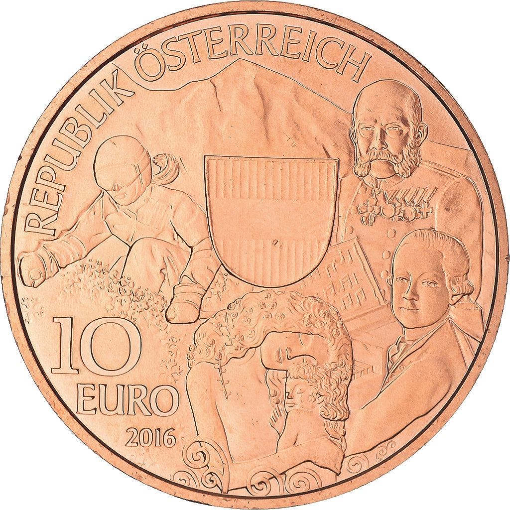 Austria, 10 Euro, 2016, Vienna, Federal Provinces., MS(65-70), Copper