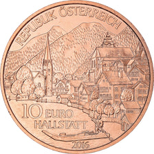 Austria, 10 Euro, Oberösterreich, 2016, Vienna, MS(65-70), Copper