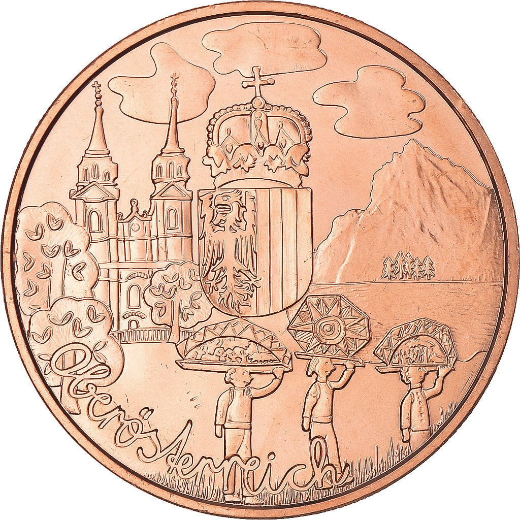 Austria, 10 Euro, Oberösterreich, 2016, Vienna, MS(65-70), Copper