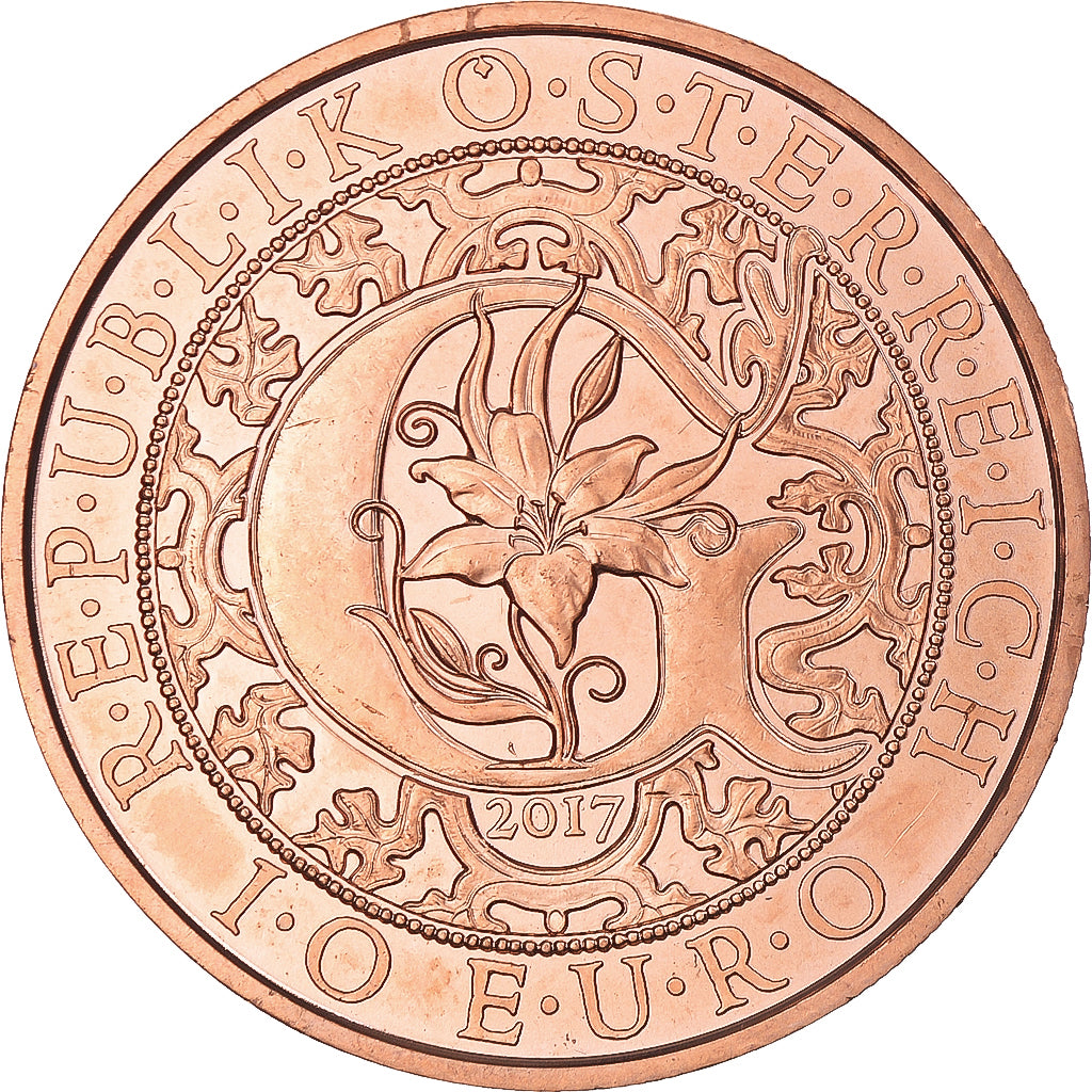 Austria, 10 Euro, 2017, Vienna, L'ange Gabriel cuivre, MS(65-70), Copper